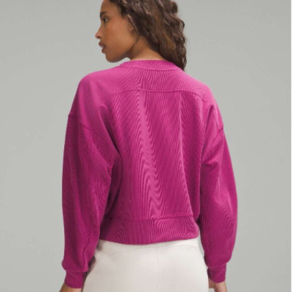 Lululemon Ribbed Softstreme Perfectly Oversized Cropped Crew - Picture 2 of 6